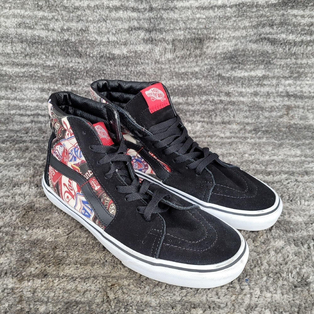 VANS Sk8-Hi Vintage Skateboarding‎ Brewer Ale Beer Label Mens 8 Womens 9.5